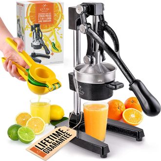 Zulay Kitchen Professional Citrus Juicer & 2in1 Lemon Squeezer Complete Set