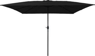 vidaXL Parasol De Jard&iacute;n Negro 295 X 295 X 245 Cm Poli&eacute;ster, Acero Vidaxl