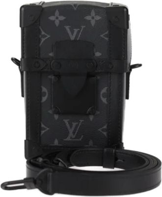 Louis Vuitton Tweedehands leren Louis Vuitton tassen - Heren - Vintage Schoudertas - Zwart - ONE Size - Leer - Vintage
