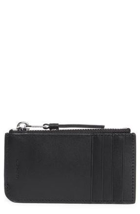 AllSaints Marlborough Leather Wallet in Black at Nordstrom Rack