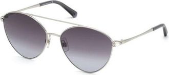 Swarovski Sk 0286 Zonnebril - Dames - Zonnebrillen - Grijs - 58 MM - Accessoires