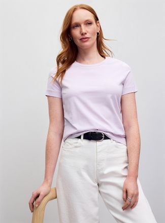 Contemporaine Womens SUPIMA cotton crew-neck T-shirt