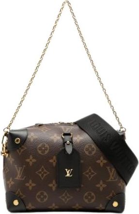 Louis Vuitton Pre-owned Petite Malle Souple - Dames - Vintage Schoudertas - Bruin - ONE Size - Vintage