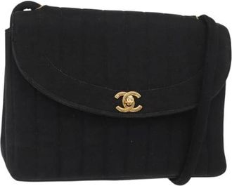 Chanel Pre-owned Cross Body Bags, female, Black, Size: ONE SIZE Pre-owned Vintage Cross Body Bag