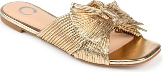 Journee Collection Women & apos;s Serlina Medium and Wide Width Flat Sandals