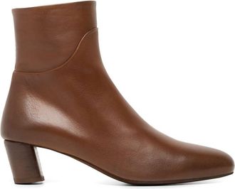 Marsèll Gocciolina almond-toe leather ankle boots - women - Leather/Leather/Leather - 38 - Brown