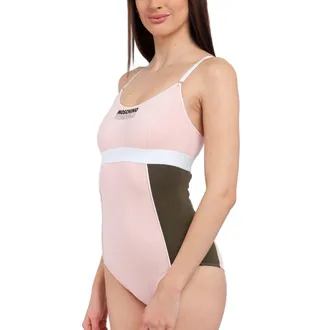 Moschino Logo-Embroidered Cotton Bodysuit - Multicolor