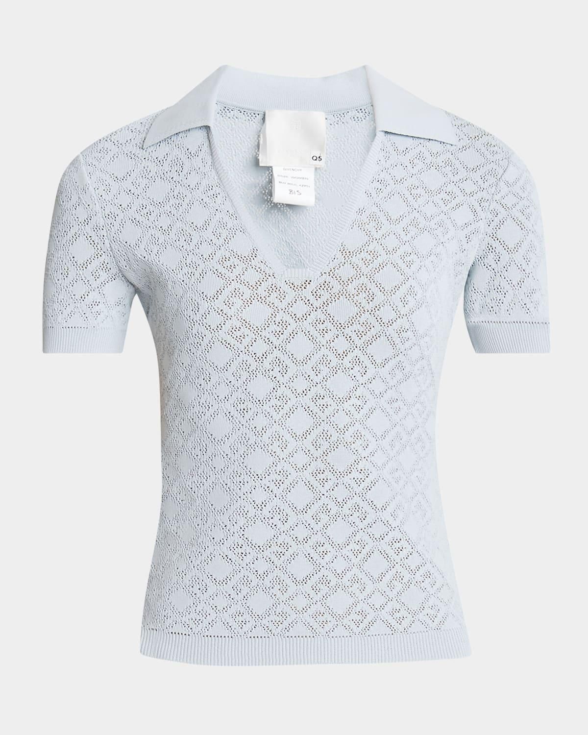 Tシャツ・カットソー GIVENCHY Woman Polo Shirt Sky BWL0014ZPN 451 Tシャツ・カットソー BWL0014ZPN Woman 451 Sky GIVENCHY Shirt Polo