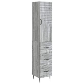 vidaXL Juego De Armarios 2 Uds. 33 X 34,5 X 90 Cm Madera De Ingenier&iacute;a Vidaxl