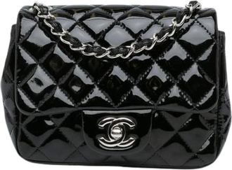 Chanel Pre-owned Quilted Flap Bag - Dames - Vintage Schoudertas - Zwart - ONE Size - Leer - Vintage