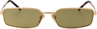 Prada Stijlvolle zonnebril voor modieuze uitstraling - Dames - Accessoires - Geel - Maat: 59 MM