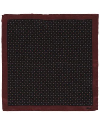 Brioni Patterned Silk Pocket Square