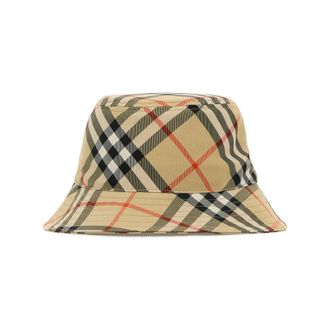 Burberry Hats, male, Multicolor, Size: S Archive Beige Classic Check Flat Crown Dropped Narrow Brim