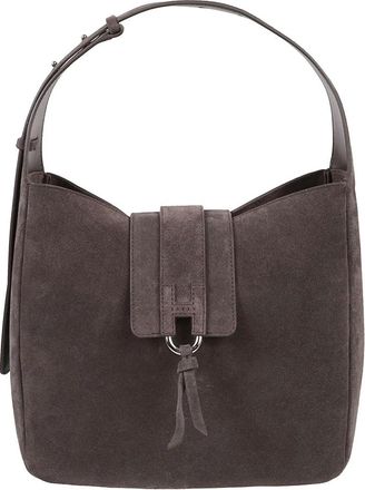 Hogan Trend Hobo Bag - Dames - Schoudertassen - Bruin - ONE Size - Su&egrave;de - Tassen