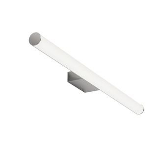 Sulion Aplique de ba&ntilde;o de metal color cromo de 90cm