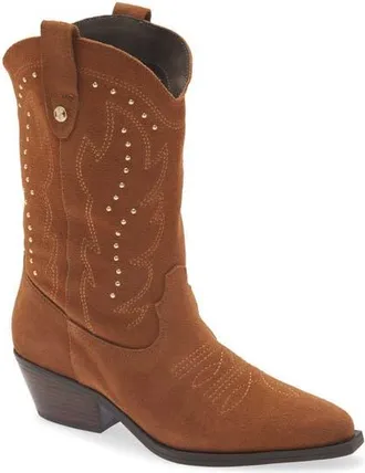 Bottero Metallic Western Boot in Castanho 26 at Nordstrom, Size 10