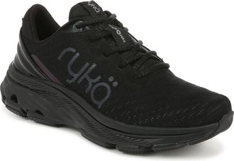Ryk&auml; Devotion X Max Walking Sneaker in Black at Nordstrom, Size 7.5