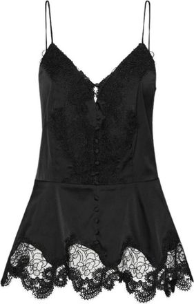 Rotate Camisole kanten top - Dames - Tops zonder mouwen - Zwart - 2XS - Tops