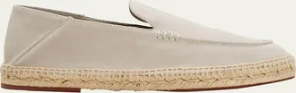 Loro Piana Mens Foldover Suede Espadrille