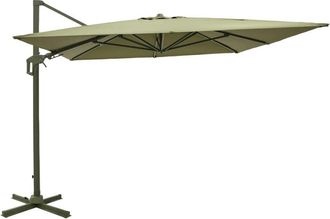 DRAWER Parasol rectangular desplazado de aluminio 3x4m - Verde oliva