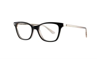 Calvin Klein Womens Rectangle Eyeglasses Frame In Black Nude