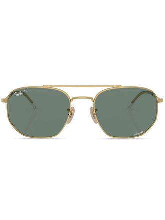 Ray-Ban Zonnebril met dubbele neusbrug - Goud