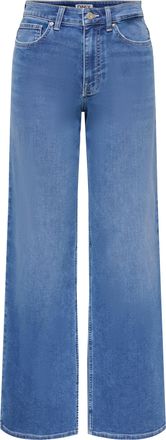 Only High-waist-Jeans ONLY ONLMADISON JOGG HW WIDE DNM, Damen, Gr. 26, L&auml;nge 32, light blau denim, Denim/Jeans, Obermaterial: 100% Baumwolle, unifarben, we