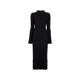 Proenza Schouler Rosario Dress - female - Proenza Schouler - Knitted Dresses - Black - M - Dresses