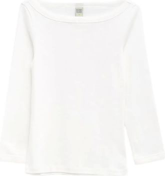 Flore Flore boat neck steffi tee - White