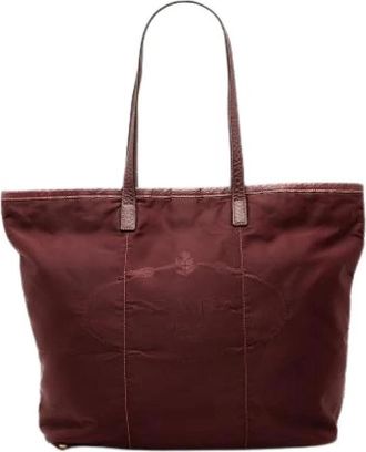Prada Pre-owned Vintage Tote Bag - Dames - Vintage Shopper - Rood - ONE Size - Leer - Vintage