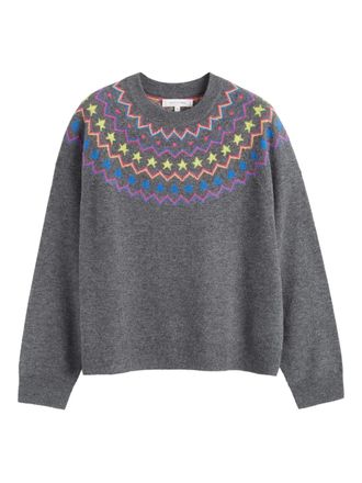 Chinti and Parker star-yoke sweater - women - Wool/Cashmere - 3L - Grey