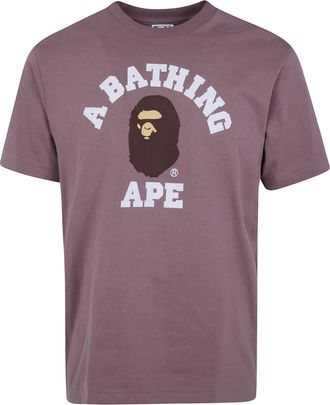A Bathing Ape T-Shirt Brown College