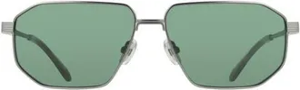 Ferragamo 59mm Aviator Sunglasses in Matte Dark Ruthenium at Nordstrom