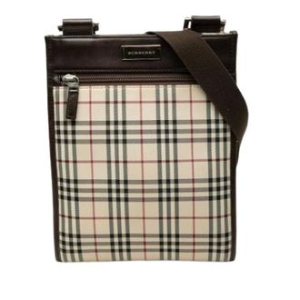 Burberry Pre-owned Canvas Crossbody Bag - Dames - Pre-owned - Beige - Maat: ONE Size Leer