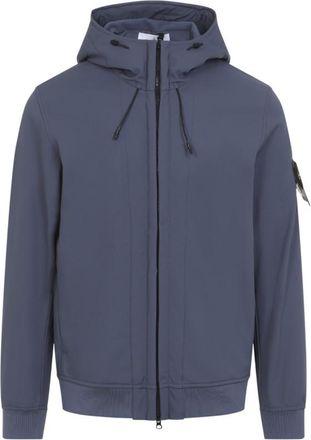 Stone Island Blue Solid Hood Jacket