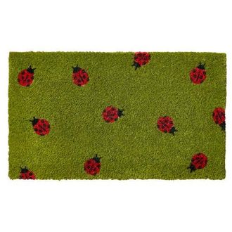 Tag Ladybug Coir Mat Green Multi Coir Summer at Nordstrom, Size Medium