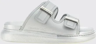 Alexander McQueen McQueen Sandali mule in gomma con tacco basso e logo inciso