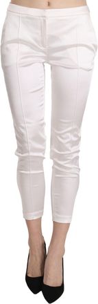 Elisabetta Franchi Low Waist Cropped Skinny Trouser Womens Pants