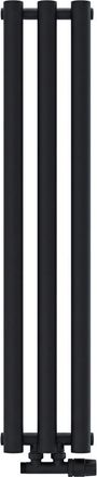 OEM Radiador De Ba&ntilde;o Luxrad Azure 150x24,2 Cm Negro Mate Str Zdc 312 W