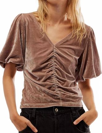 Free People Cupcake Velvet Top In Cashmere