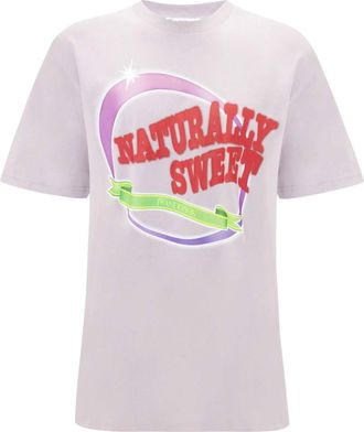 J.W.Anderson Naturally Sweet cotton T-shirt - women - Cotton - S - Pink