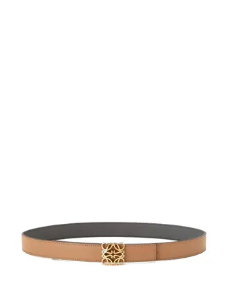Loewe Leren gespriem met anagram - Bruin