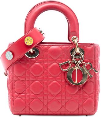 Dior Pre-owned Dior Small Lambskin Cannage My ABCDior Lady Dior Ladies 09-MA-0168