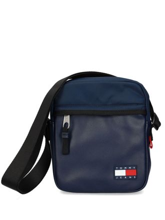 Tommy Jeans badge reporter bag - men - Polyurethane - One Size - Blue