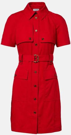 Burberry Belted wool shirt dress