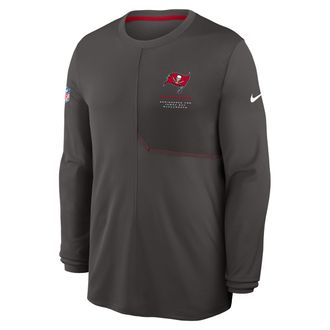 Nike Tampa Bay Buccaneers Sideline Coach Nike Mens Dri-FIT NFL Long-Sleeve Top in Grey | 03B1964Z8B-B8B