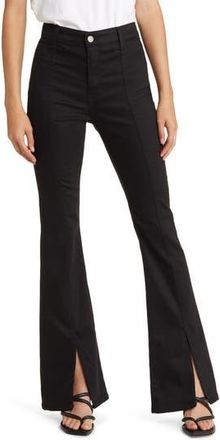 AG - Adriano Goldschmied Anisten High Waist Slit Hem Seamed Stretch Flare Jeans in Mureau at Nordstrom Rack, Size 23