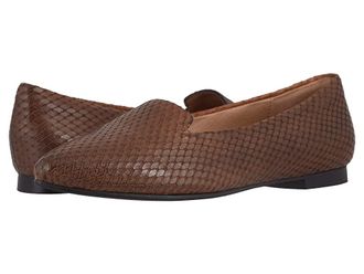 Trotters Harlowe Womens Flat Shoes Luggage Diamond : 10 WW (EE), Leather