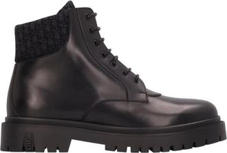 Dior Explorer III Enkellaars - Heren - Veterlaarzen - Zwart - 41 EU - Katoen - Schoenen