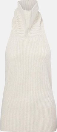 Lisa Yang Top Maddie in cashmere con schiena scoperta
